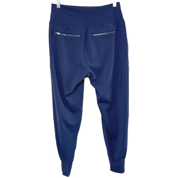 Athleta Navy Blue High Rise Ribbed Waistband Jogger Pants Medium Activewear - Picture 4 of 8